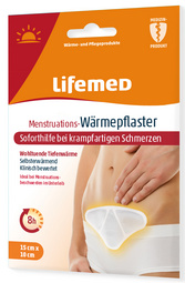 Lifemed Patch chauffant pour règles douloureuses, blanc