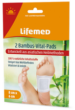 Lifemed Compresses vitales Bambou, 80 x 60 mm, blanc