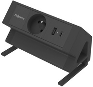 Fellowes Multiprise de table Power Desk, type E, noir