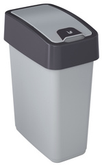 keeeper Poubelle "magne", 10 litres, argent / anthracite