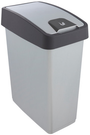 keeeper Poubelle "magne", 25 litres, argent / anthracite