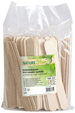 NATURE Star Abaisse-langue, en bouleau, longueur: 150 mm