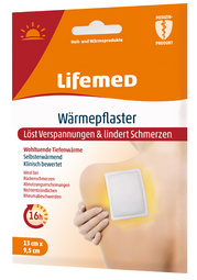 Lifemed Patch chauffant, 95 x 130 mm, pack de 2, blanc