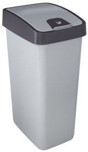 keeeper Poubelle "magne", 45 litres, argent / anthracite