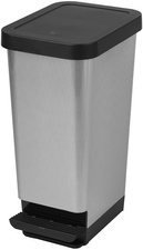 CEP Poubelle à pédale ROSSIGNOL, 45 litres, motif carbone