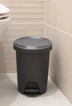 EDA Poubelle cosmétique à pédale Stepy, 6 litres, anthracite – Image 4
