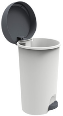 EDA Poubelle à pédale Stepy, 70 L, PP, anthracite – Image 3