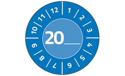 AVERY Zweckform Plaquette de contrôle, 20xx à inscrire, bleu – Image 4