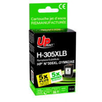 UPRINT CARTOUCHE REMANUFACTUREE HP N°305XL-REMPLACE 3YM62AE NOIR