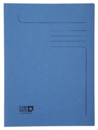 Paquet de 5 chemises 2 rabats 400g/m2 Clean'Safe - 24x32cm - Bleu