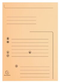 Paquet de 25 chemises 2 rabats SUPER 210 Contact - 24x32cm - Couleurs assorties