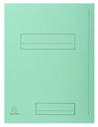 Paquet de 50 chemises imprimées 2 rabats SUPER 210 - 24x32cm - Vert clair