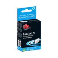 UPRINT CARTOUCHE REMANUFACTUREE EPSON 604XL-REMPLACE C13T10H24010 CYAN