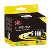 UPRINT PACK 4 CARTOUCHES REMANUFACTUREES CANON PGI-1500XL PACK N/C/M/J