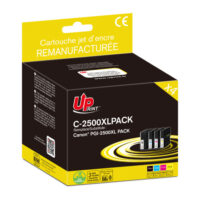 UPRINT PACK 4 CARTOUCHES REMANUFACTUREES CANON PGI-2500XL PACK N/C/M/J