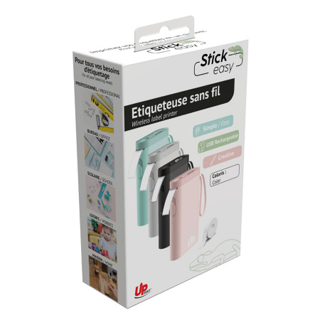 UPRINT ETIQUETEUSE STICK EASY UP21 IMPRIMANTE SANS FIL MONOCHROME-ROSE