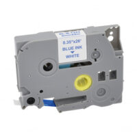 RUBAN POUR ETIQUETEUSE COMPATIBLE AVEC BROTHER TZe 233 NOIR SUR BLANC