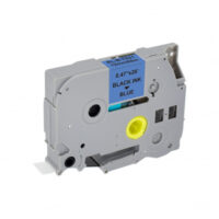 RUBAN POUR ETIQUETEUSE COMPATIBLE AVEC BROTHER TZe 531 NOIR SUR BLEU