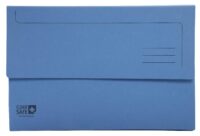 Paquet de 5 chemises poche 400g/m2 Clean'Safe - 35x24,2cm - Bleu