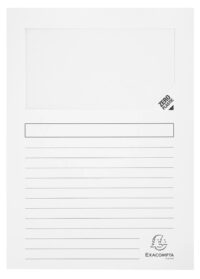Paquet de 25 chemises à fenêtre Forever 130g/m2 - coloris pastel assortis - 22x31cm - Couleurs assorties
