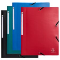 Chemises à élastiques 3 rabats PP recyclé Opak - Couleurs assorties - New