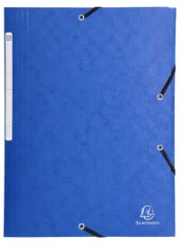 Chemises à élastiques carte lustrée 3 rabats monobloc - Couleurs assorties