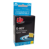 UPRINT CARTOUCHE COMPATIBLE EPSON T0804-REMPLACE C13T08044010 JAUNE