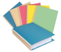 Paquet de 25 chemises dos toilé Forever® 320g/m2 - 24x32cm - Couleurs assorties