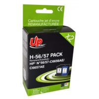 UPRINT PACK 2 CARTOUCHES REMANUFACTUREES HP 56/57-REMPLACE C6657AE/C6656AE N/CL