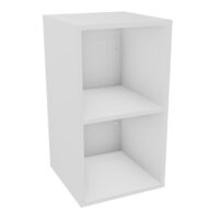 Camille structure mélamine blanc neige 2 cases verticales