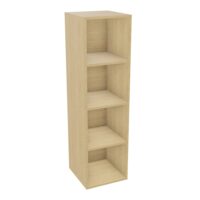 Camille structure mélamine Chêne naturel 4 cases verticales