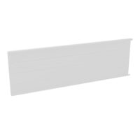 Voile de fond L. 90 cm métal lisse blanc
