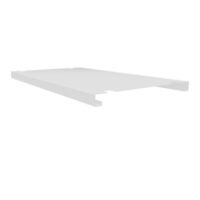 Tablette support dossiers suspendus L. 650 mm pour caisson individuel Gustave P. 80 cm métal lisse blanc