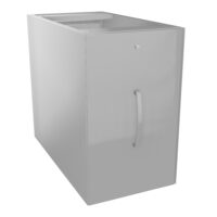 Caisson Tower H. 69,5 cm x P. 80 cm métal gris aluminium