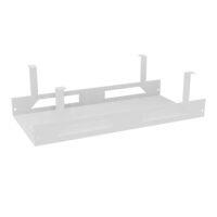 Goulotte double L. 500 cm métal lisse blanc