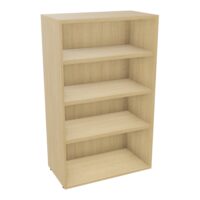 Armoire mélamine Armand 3 tablettes H. 133,5 x L. 80 x P. 43,2 cm sans portes - corps et top finition mélamine Chêne naturel