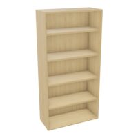 Armoire mélamine Armand 4 tablettes H. 202,1 x L. 100 x P. 43,2 cm sans portes - corps et top finition mélamine Chêne naturel