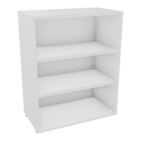 Armoire mélamine Armand 2 tablettes H. 100 x L. 80 x P. 43,2 cm sans portes - corps et top finition mélamine blanc neige