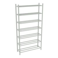 Rayonnage tubulaire Elément départ acier galvanisé H. 250 x L. 125 x P. 35 cm 7 tablettes