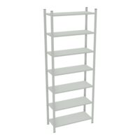 Element départ rayonnage H. 250 cm x L. 90 cm  acier galvanisé 7 tablettes  acier galvanisé