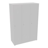 Vestiaire monobloc Industrie salissante 3 portes - corps gris porte gris