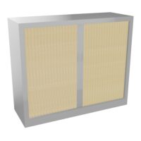 Armoire à rideaux H. 100 x L. 120 x P. 43 cm - équipée de 2 tablettes + 1