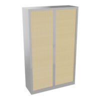 Armoire à rideaux H. 198 x L. 120 x P. 43 cm - équipée de 4 tablettes + 1