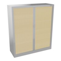 Armoire à rideaux H. 136 x L. 120 x P. 43 cm  - équipée de 3 tablettes