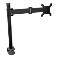 Bras support 1 ecran 4 articulation fix plateau sur pince noir