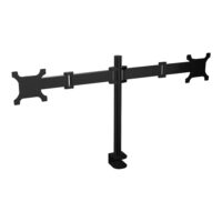 Bras support 2 ecran 4 articulation fix plateau sur pince noir