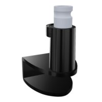 Pince 13/25mm pour bras support-écran métal lisse noir