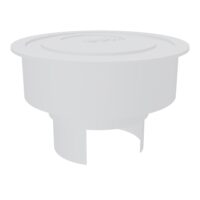 Obturateur Eol blanc D. 8 cm - avec bouchon ""eol.""