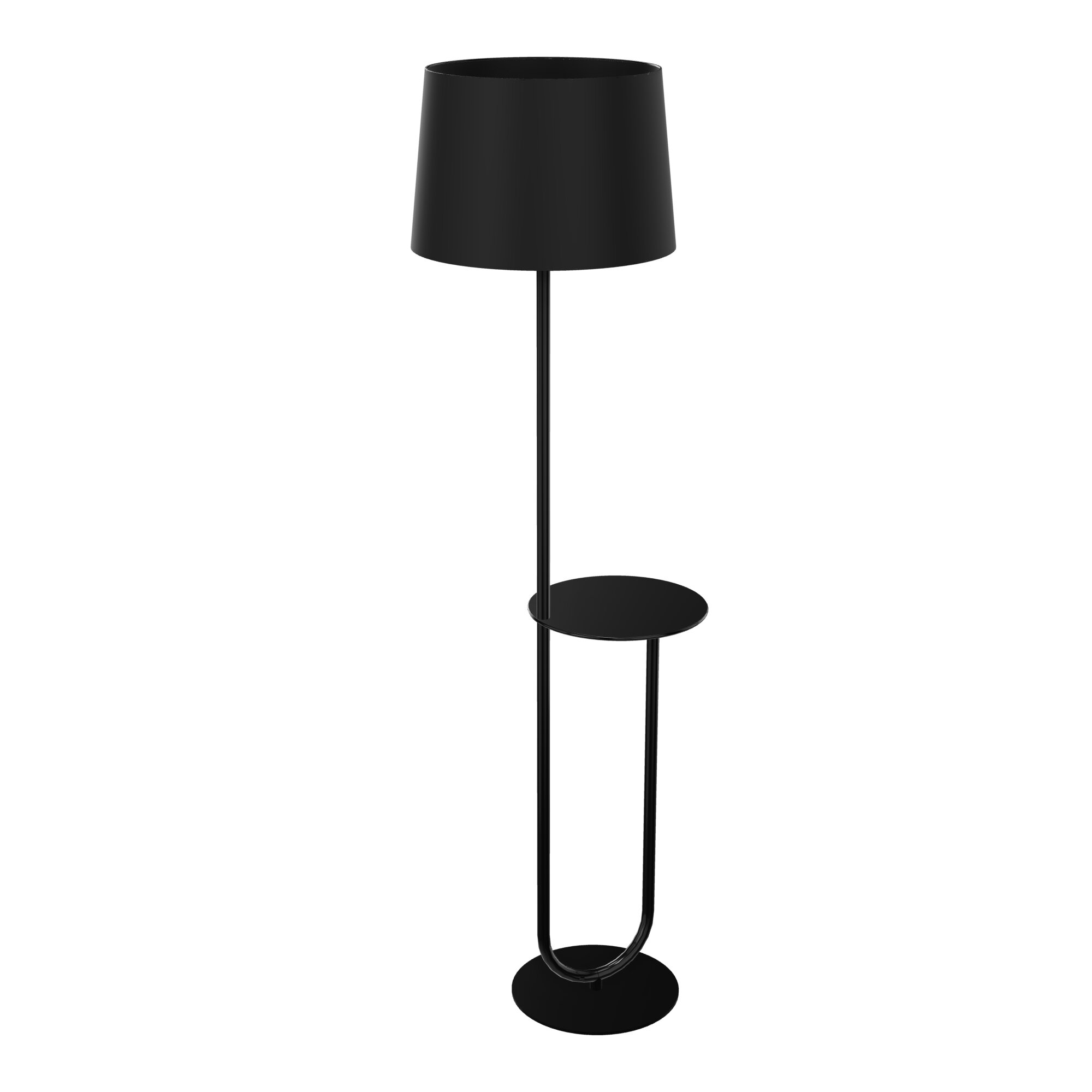 Lampadaire CL09 H. 147 cm métal structuré noir