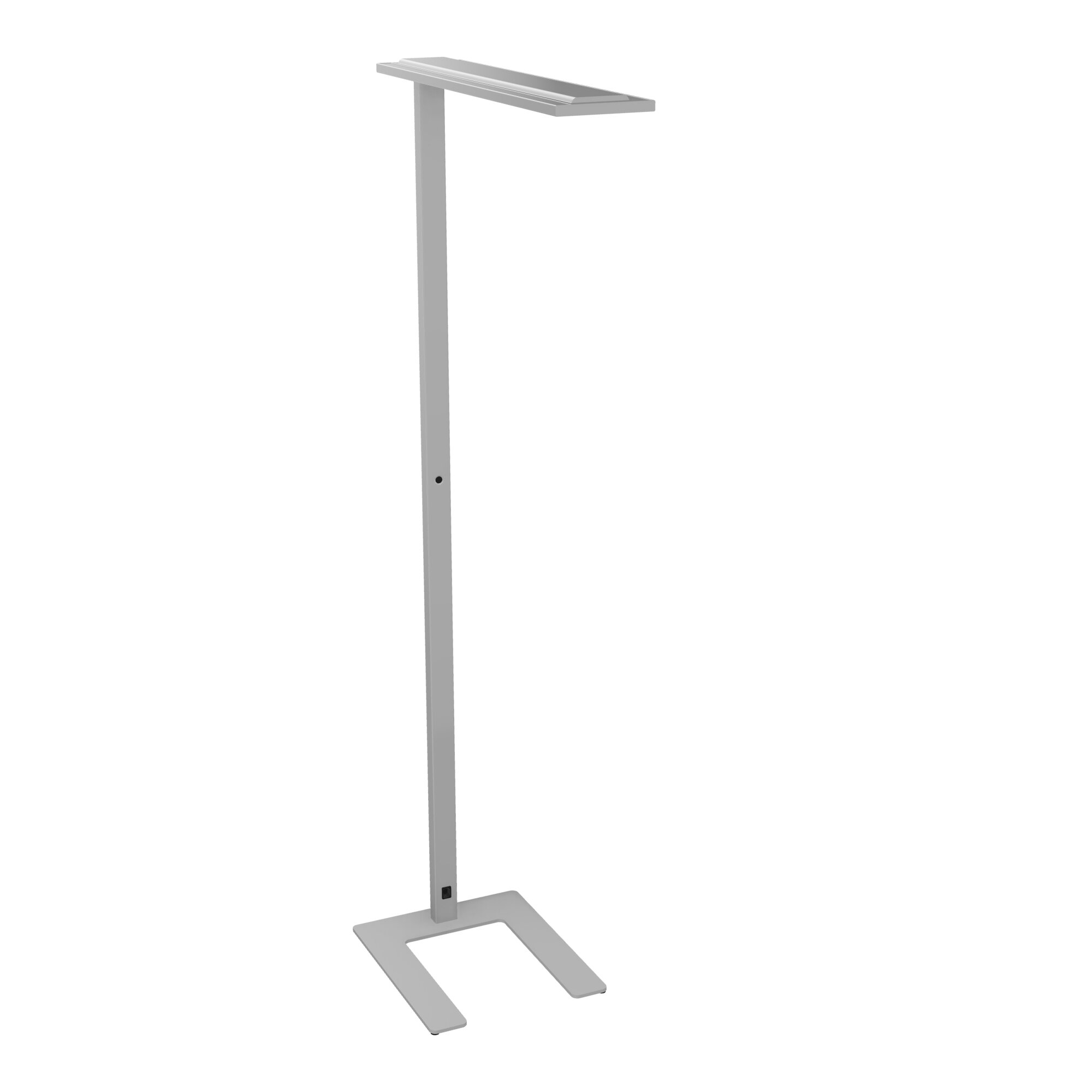 Lampadaire NEO H. 198,3 cm métal lisse gris aluminium